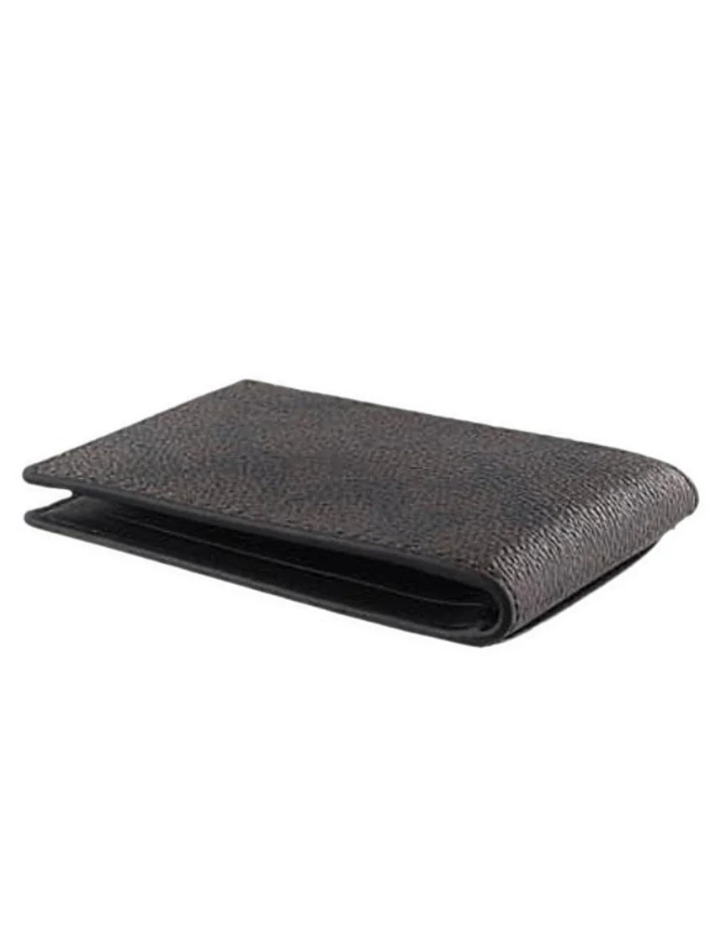 💼 NWT Men's Coach Walnut Brown Signature Compact Billfold Credit Card ID Wallet